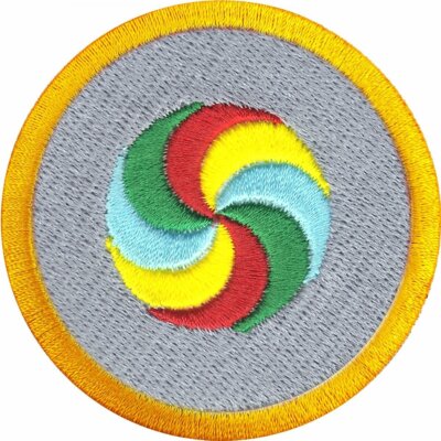 Candy Fun Wilderness Scouts Merit Badge Embroidered Iron on Patch