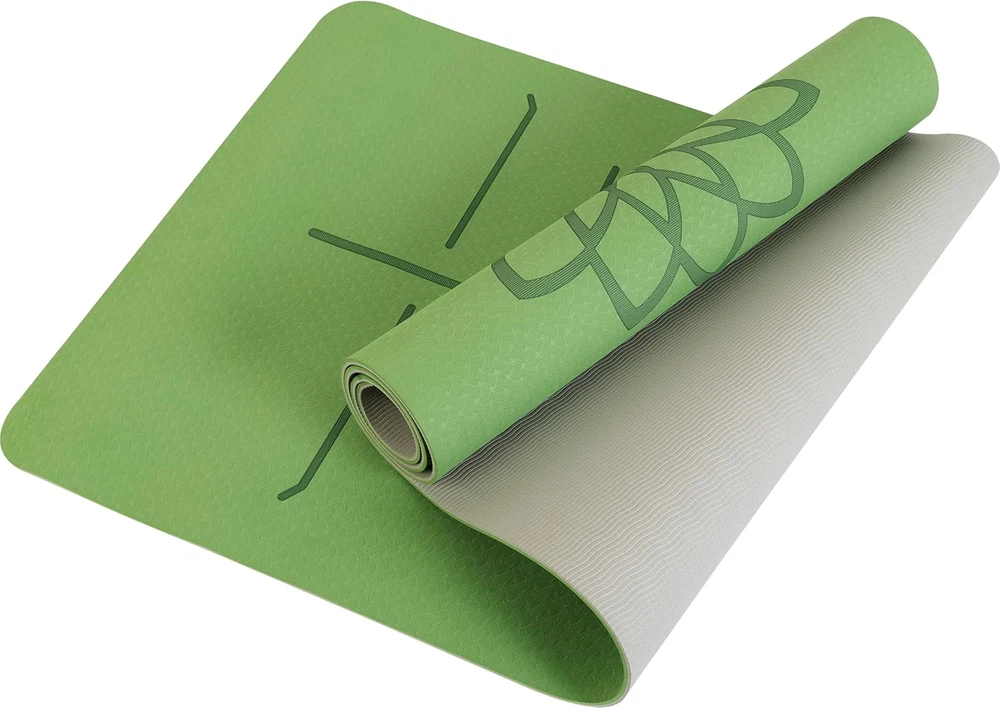 1/4" Thick Non-Slip Eco-Friendly TPE Yoga Mat with High-Density Anti-Tear Foam 1/4" Thick Non-Slip Eco-Friendly TPE Yoga Mat with High-Density Anti-Tear Foam