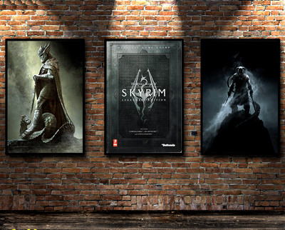 The Elder Scrolls V Skyrim poster quality printing 40x60cm Throwback style