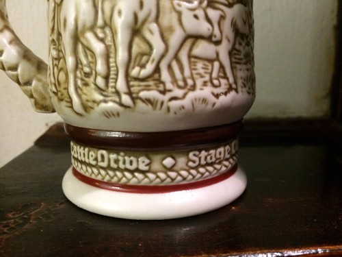 Vintage Avon Mini Classic 1983 Ceramic Beer Stein Mug Hand Made Brazil - Picture 4 of 11