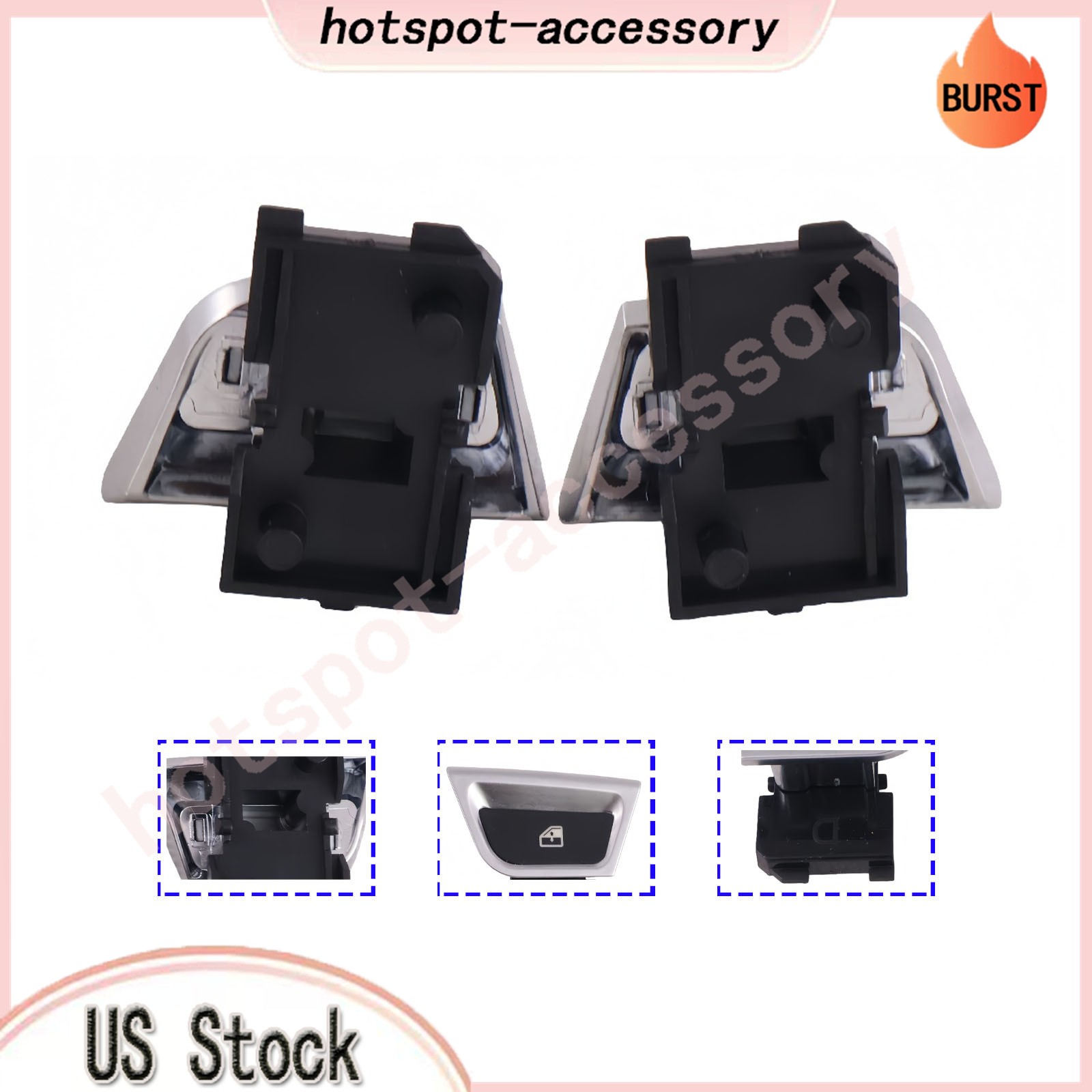 2PCS Power Window Switch Button Fits For Ferrari California T 309096 309097