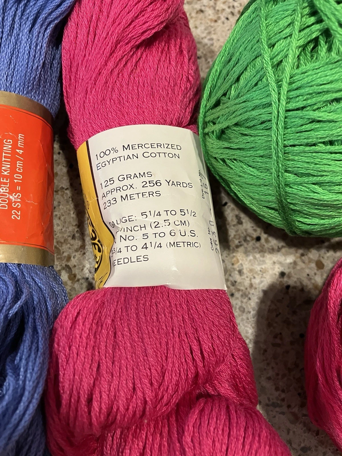 Huge Cotton Yarn Lot! King Tut, Provence, Bahamas, AslanTrends. Destashing 28 s - product detail image 5