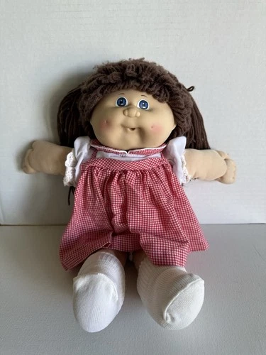 New ListingCabbage Patch Kid Doll 1980's Brown Yarn Hair and Blue Eyes