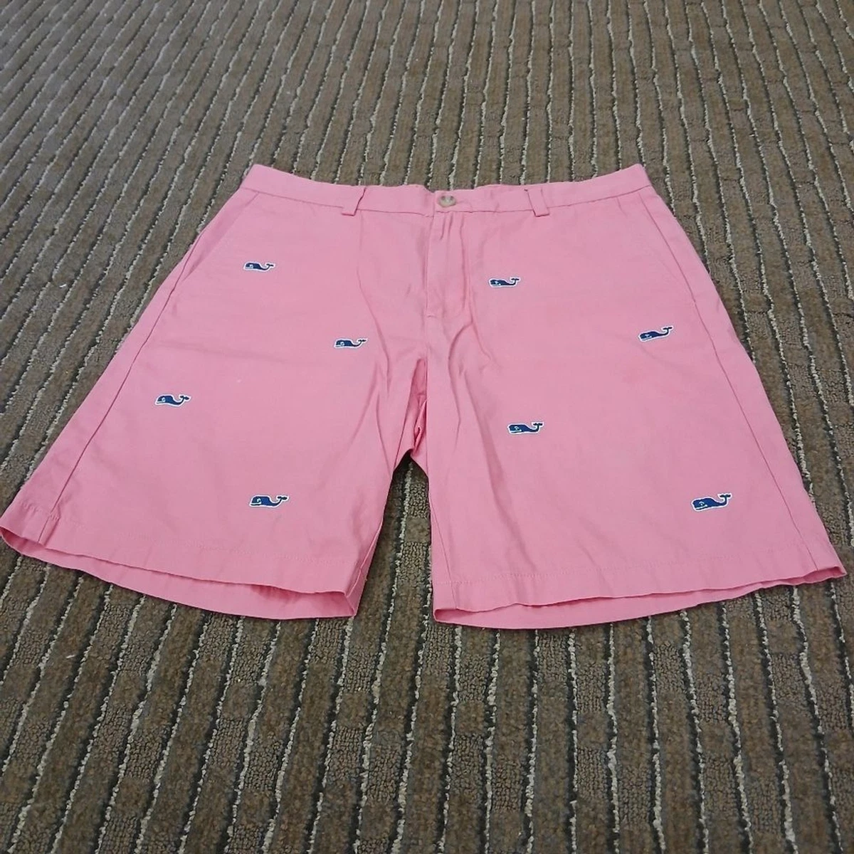 Short Chino Vineyard Vines Homme – Taille 36 – Bleu Imprimé Voilier – Stretch
