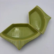 Mcm Green Snack Dish. What Part Of Lazy Susan Server This Is Two Sections Only