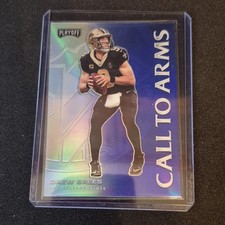 Panini Playoff 2020 Drew Brees Saints Call to Arms Prizm Insert CA-8