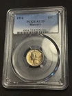 1916 Silver Mercury Dime AU55 PCGS Graded Coin