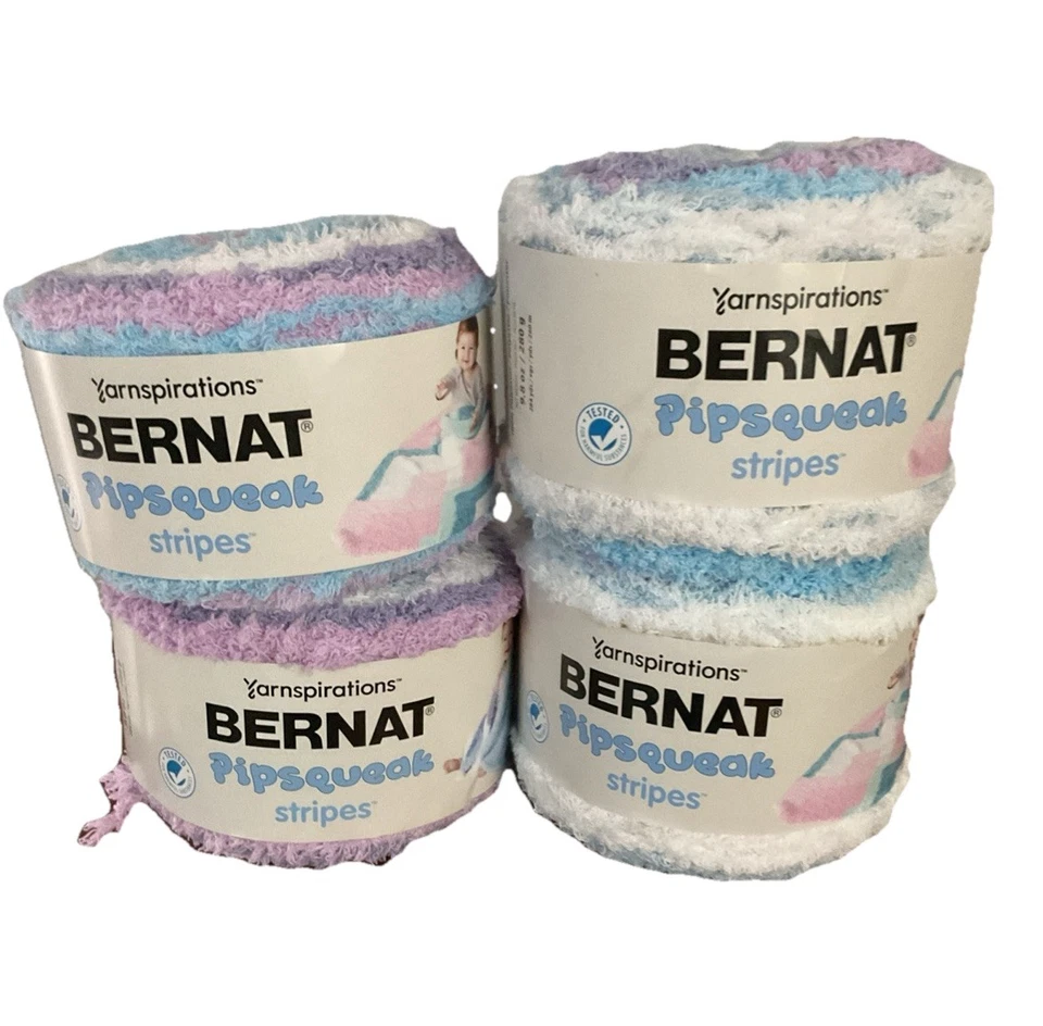 Bernat Pipsqueak Streifen Garn Dreamboat 60016 284 Yards 9,8 Unzen Menge 4 Neu