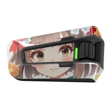 For Cardo Packtalk Edge Device Protection Decal Sticker 1pc Cafe Maid Girl