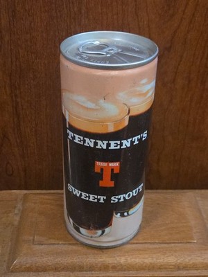 Tennent's Sweet Stout ANN AT THE POOL 15 1/2 Ounce Beer Can