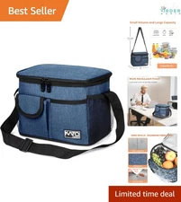 Insulated Lunch Bag Oxford Cloth 8L Leakproof Cooler for Work School Picnics