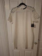 Zara Basic Off White Dress Size L