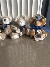 Boyd's Bears Set Of 3 Jointed Mouse And Two Bears