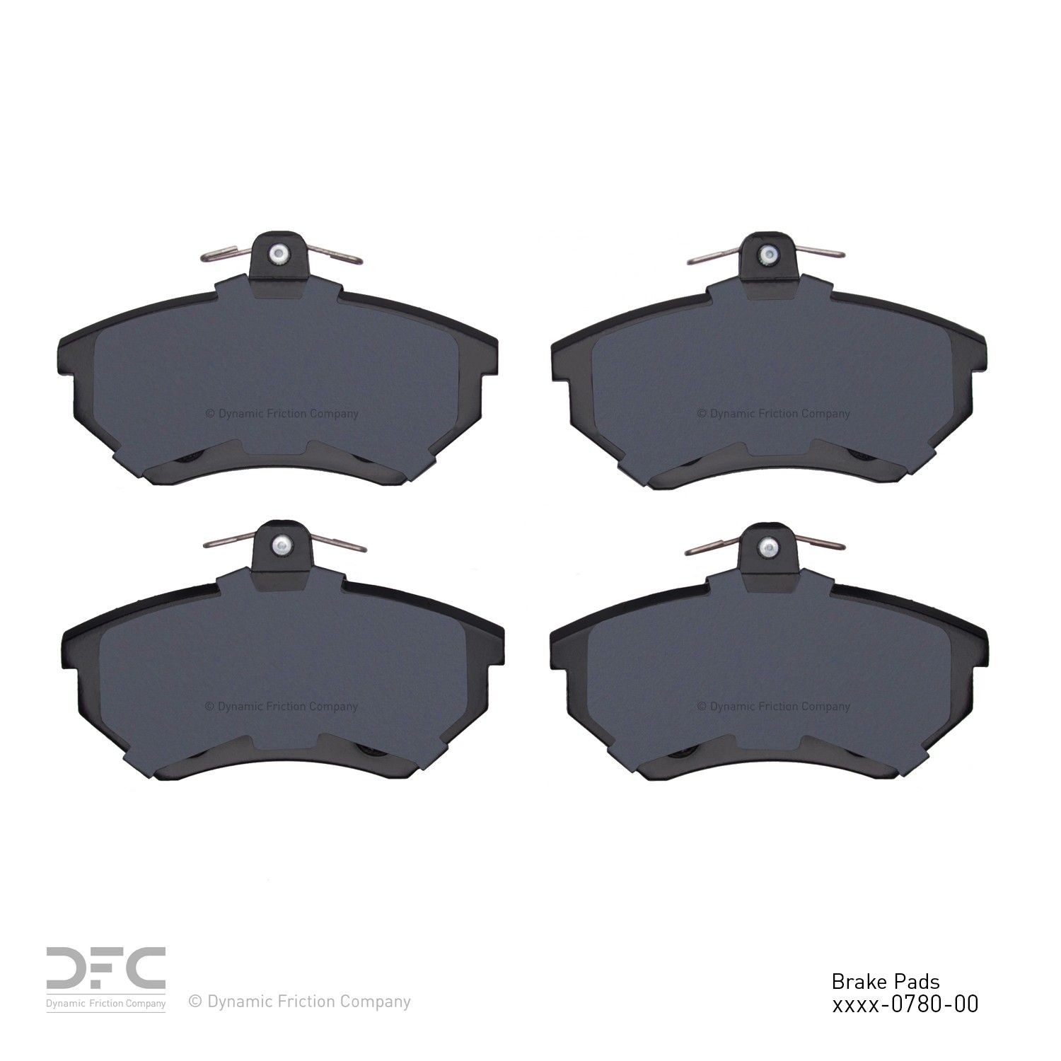 Dynamic Friction 1551-0780-00 DFC 5000 Advanced Brake Pads - Low Metallic