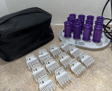 CALISTA TOOLS ION Hairsetter 12 Hot Rollers Curlers with Clips, BAG S12 BASE