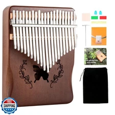 Lemfema Kalimba Thumb Piano 21 Keys, Portable Mbira Finger Piano Gifts for Ki