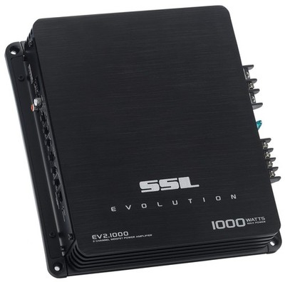 EV2.1000 2 Channel Car Audio Amplifier - 1000 High Output, High/Low Level Inp...
