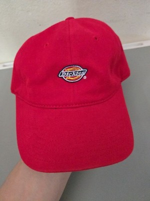 Dickies Red Baseball Cap Adjustable Dad Hat