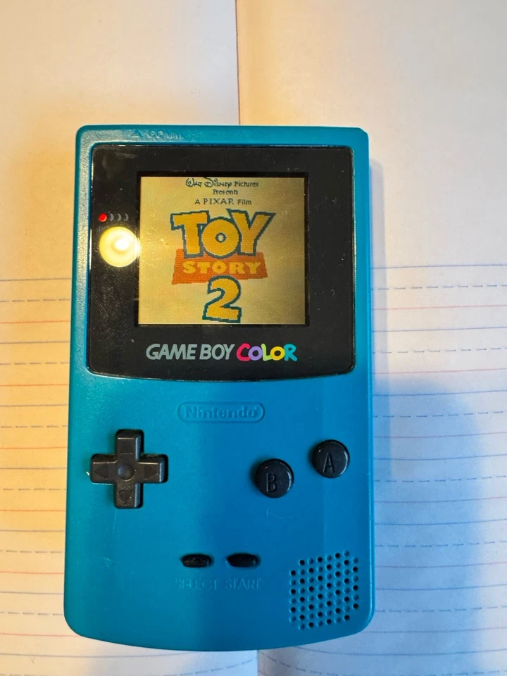 Consola Nintendo Game Boy Color Teal Probada Funciona✅Con Juego Disney Toy Story 2 GBC Foto 2 de 4