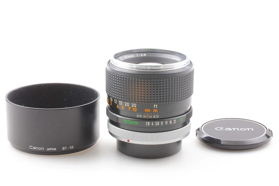 [Opt COMO NUEVO] RARO "O" Canon FD 100mm f2.8 MF lente de retrato con... - Imagen 2 de 4