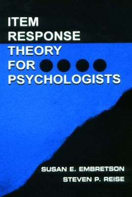 Item Response Theory Paperback Susan E., Reise, Steven P. Embrets