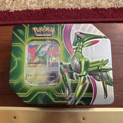 Pokémon Paradox Clash Tin Iron Leaves EX English Promo & Booster Packs SEALED