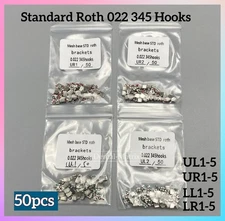 Dental Orthodontic Self Ligating Brackets Brace Mesh Base Standard Roth 022 345