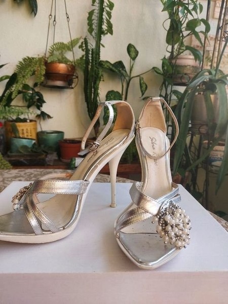 Women Silvia Rosso Heels White Leather 37
