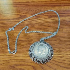 Bicentennial HALF DOLLAR Coin Encased PENDANT Necklace