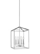 Generation Lighting 4-Light Perryton Pendant Light Fixture Chrome 5215004-05,