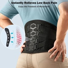 Copper Fit X-Back Brace for Lower Back Pain, Lumbar Support, Large/XLarge 
