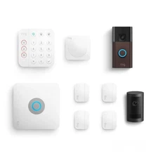 Ring Alarm eero Pro 6 WiFi 9 Piece Security System with Battery Doorbell