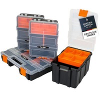 Hmf Sortierbox 4-Teilig Leer Sortimentskasten FüR Werkzeug Kleinteile 49 FäCher