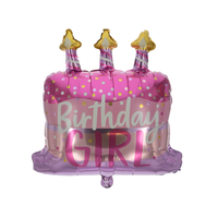 Folienballon Shape Birthday Girl 70X60Cm Luftballon Geburtstag MäDchen Ballon
