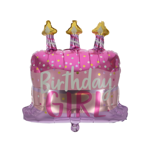 Folienballon Shape Birthday Girl 70X60Cm Luftballon Geburtstag MäDchen Ballon-image