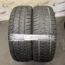 2x 225 70 R15C 112/110R CONTINENTAL VanContact 4S ,Tread 7.2/6.9mm(G3869) Tested