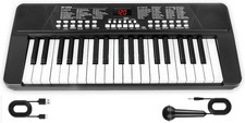 37 Keys Piano Keyboard for Beginners -1200Mah Rechargeable Electronic Musical In
