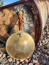 Vintage Silver on Copper Bed Warmer Silent Butler Crumb Catch WoodHandle Serpent