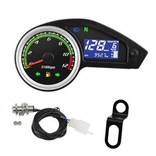 Motorcycle Speedometer Gauge Digital Speedometer for Motorcycle LCD Gauge