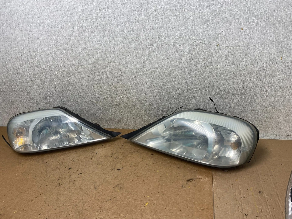 2000 to 2005 Mercury Sable Left+Right Side Set Halogen Headlights S9375 DW - Image 2 of 4