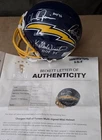 San Diego Chargers Mini Helmet Autographed Fouts Joiner Winslow BAS