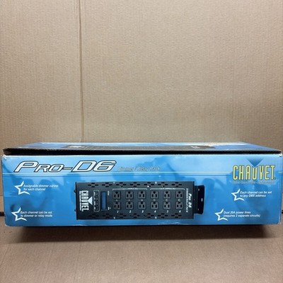 CHAUVET DJ Pro-D6 DMX-512 Dimmer/Switch Pack 6-Channel LED Light Controllers BLA