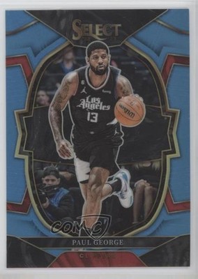 2022-23 Panini Select Concourse Light Blue Prizm 193/299 Paul George #16 0kr0