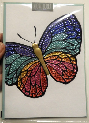 1 Papyrus Cards High Quality Judith Leiber Jeweled Butterfly Birthday