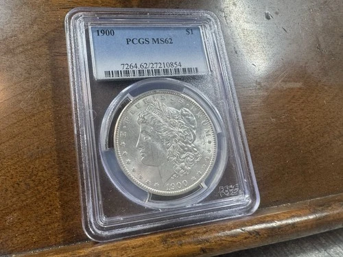 1900 Morgan Silver Dollar $1 PCGS MS62