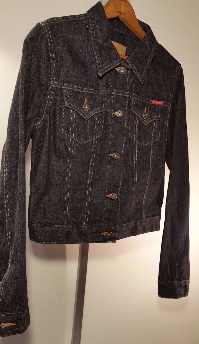 Veste En Jean Foncé GUESS JEANS Femme/Junior Taille M - Occasion En Excellent État