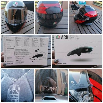 AGV SportModular Multi Taglia M Casco Moto - Stripes Red/Carbon  (211201A2IY005) | Acquisti Online su eBay