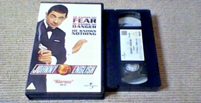 JOHNNY ENGLISH BIG BOX UNIVERSAL UK VHS PAL VIDEO 2003 Rowan Atkinson 007 Comedy