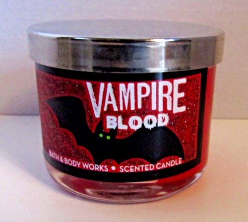 Bath and Body Works VAMPIRE BLOOD Strawberry Plum Mini Candle 1.3 oz., NEW - Picture 1 of 2