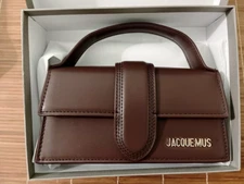 New Arrival !! Jacquemus Bambino Hand Bag 20cm Matte Coffee Brown - Live photo